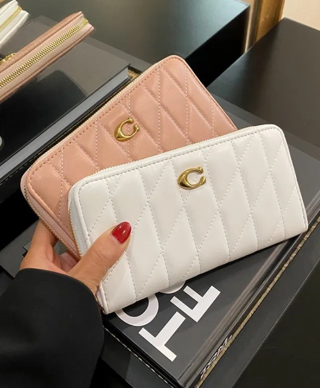 Women's Zippered Wallet With Card Slot Inside Luxury Brand Versatile Fashion Handbag For Women