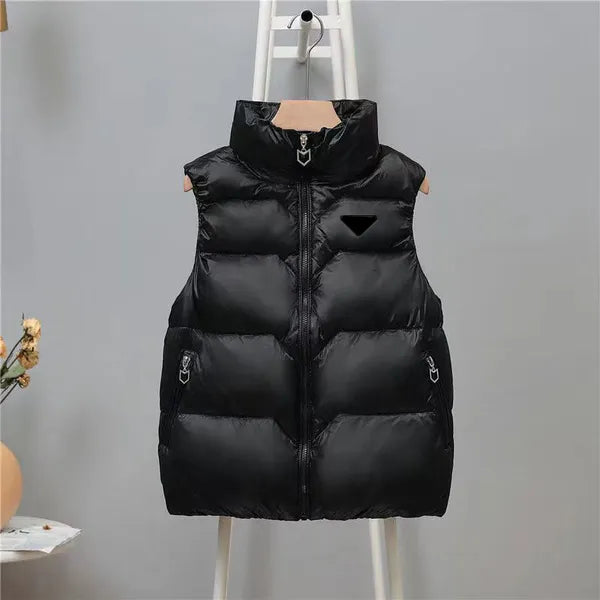 Womens Vests Puffy Jacket Sleeveless Woman Jackets Designer Coat Matte Slim Outwears Coats S-2XL