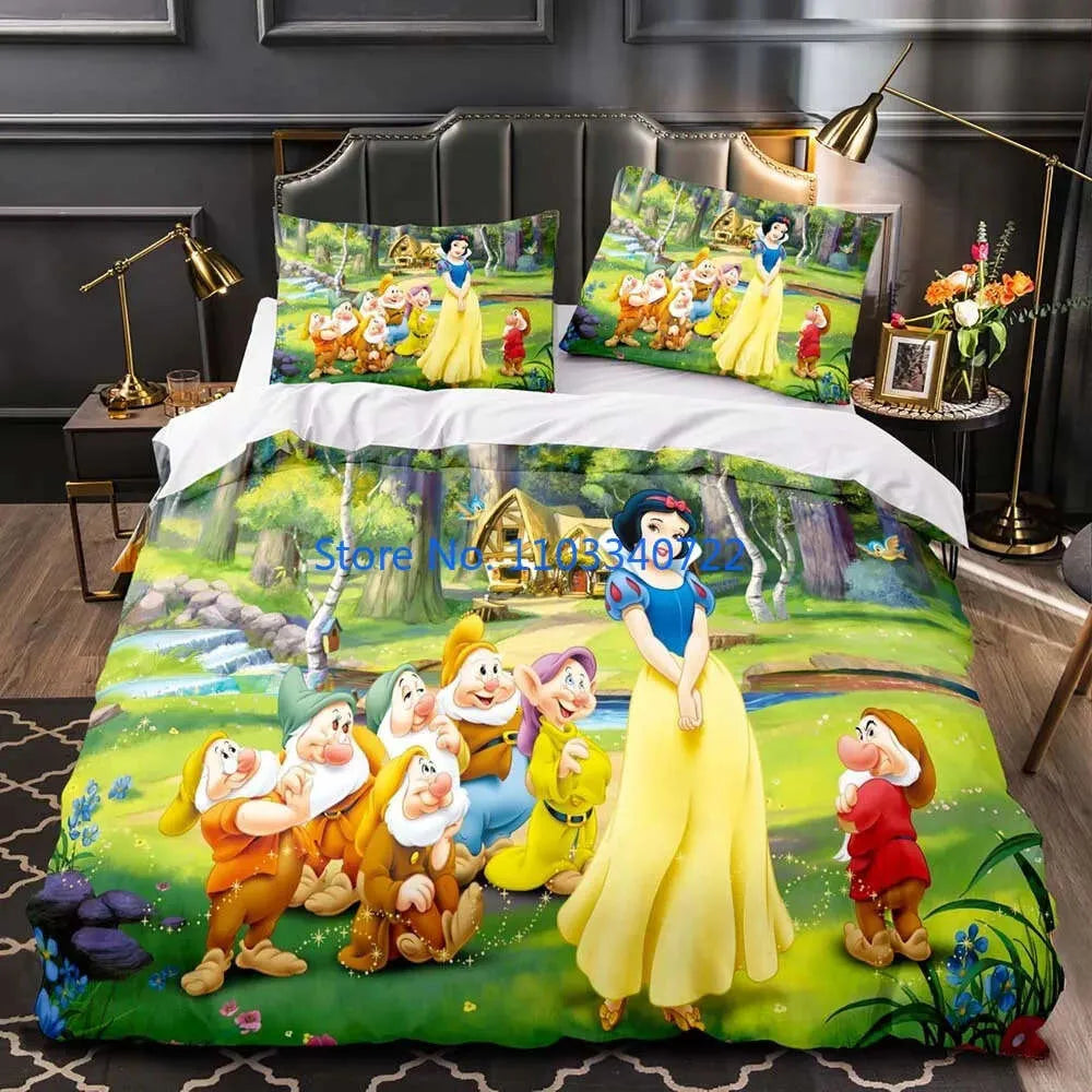 3D Printed Beauty Beast Bedding Sets, Down Duvet Covers, Boys and Girls Bedding, Bedroom Decorations