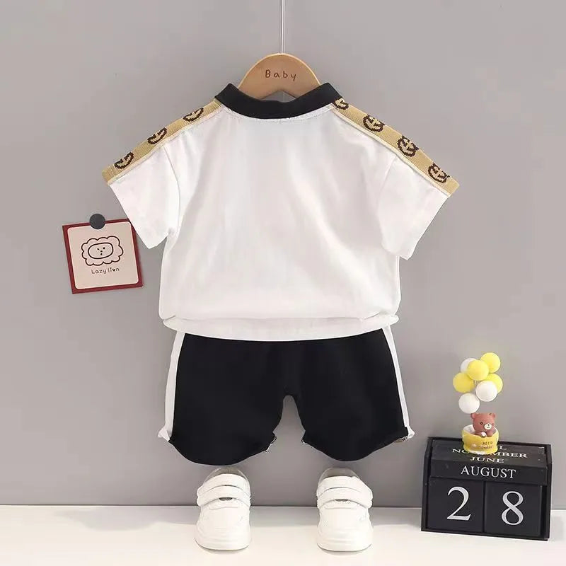 Baby Clothes Set T-Shirt Shorts Toddler Casual Clothing Kids Tracksuit Children Boys Cartoon 2Pcs/set