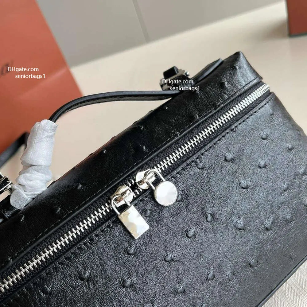 24ss designer bag womens handbag ostrich leather mini bag classic lp19 shoulder Bag women fashion crossbody bags with box