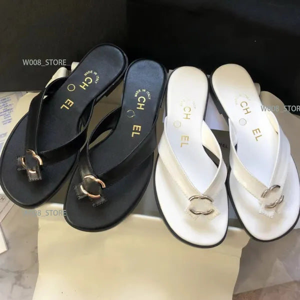 AAA Designer slides Women Flat Sandals Mule Shoe dermis Luxury Brands Shoes Woman Ladies Summer Flip Flops Slippers Channel Miller