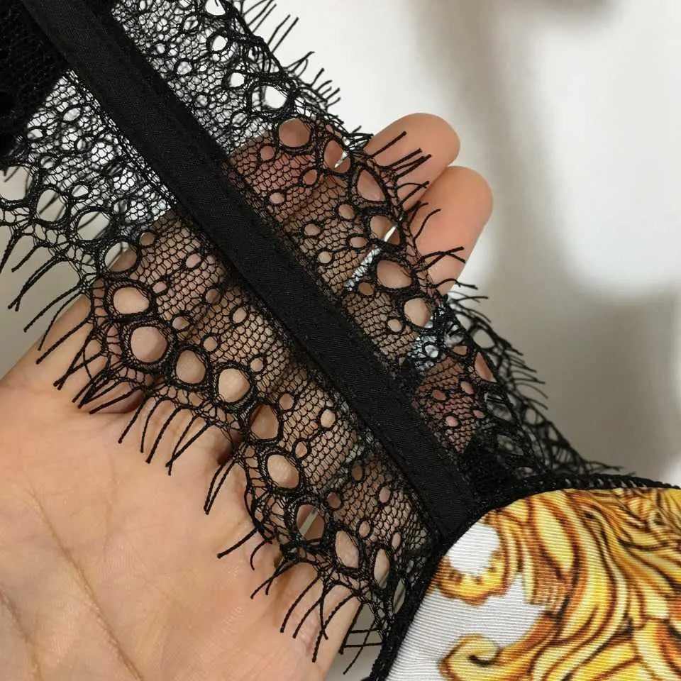 23ss tank sling womens designer clothing Womens Sexy Colorblock Printing Lace Edge Bra Strap Underwear Can Be worn Alone High quality women clothes