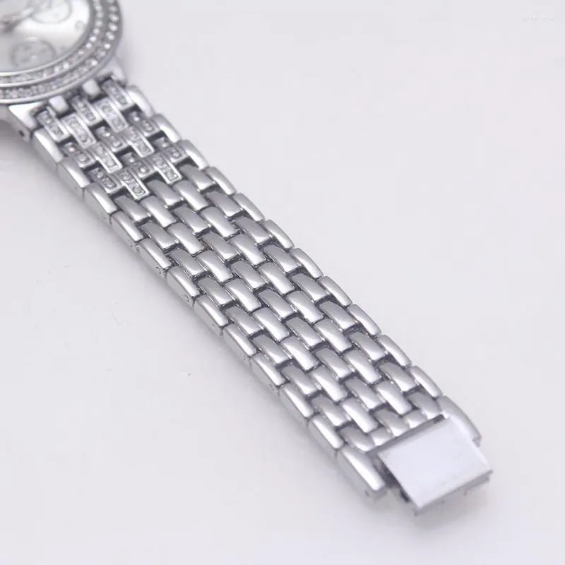 Wristwatches 2022 G&D Women Watches Quartz Wristwatch Stainless Steel Crytal Silver Lady's Bracelet Gift