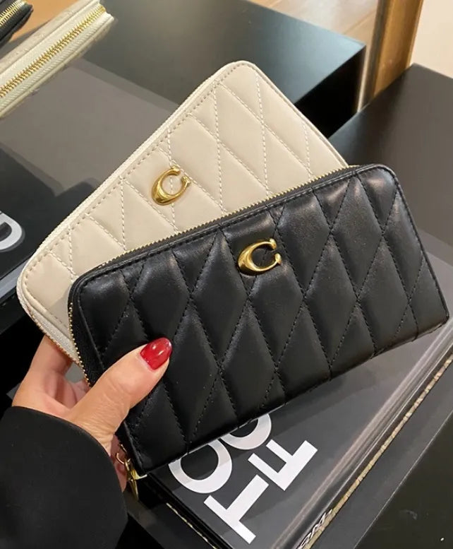 Women's Zippered Wallet With Card Slot Inside Luxury Brand Versatile Fashion Handbag For Women