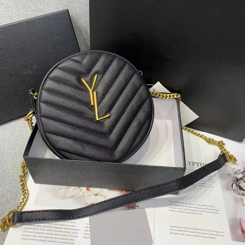 Fashion Round Bag For Women travel Luxury Handbags Women Bags Designer Chain Purse socialite Fashion Shoulder Bag and Crossbody Bags