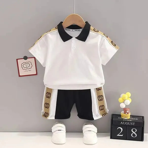 Baby Clothing Sets 2pcs Children Tracksuits Summer Solid Kids Shorts T-shirts Set Toddler Boy Clothes Suits Girl Outfits