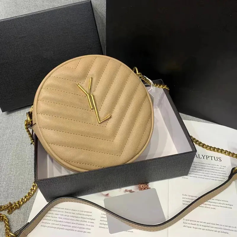 Fashion Round Bag For Women travel Luxury Handbags Women Bags Designer Chain Purse socialite Fashion Shoulder Bag and Crossbody Bags