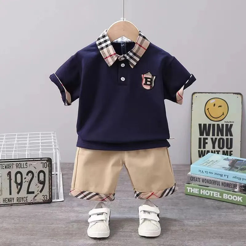 Baby Clothes Set T-Shirt Shorts Toddler Casual Clothing Kids Tracksuit Children Boys Cartoon 2Pcs/set