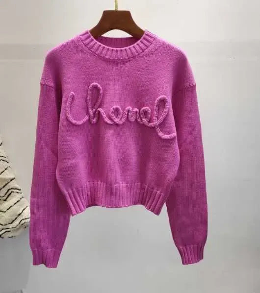 2023 autumn luxury sweater letter brand knitting knitted cotton sweater designer pullover jumpers famous clothing for women