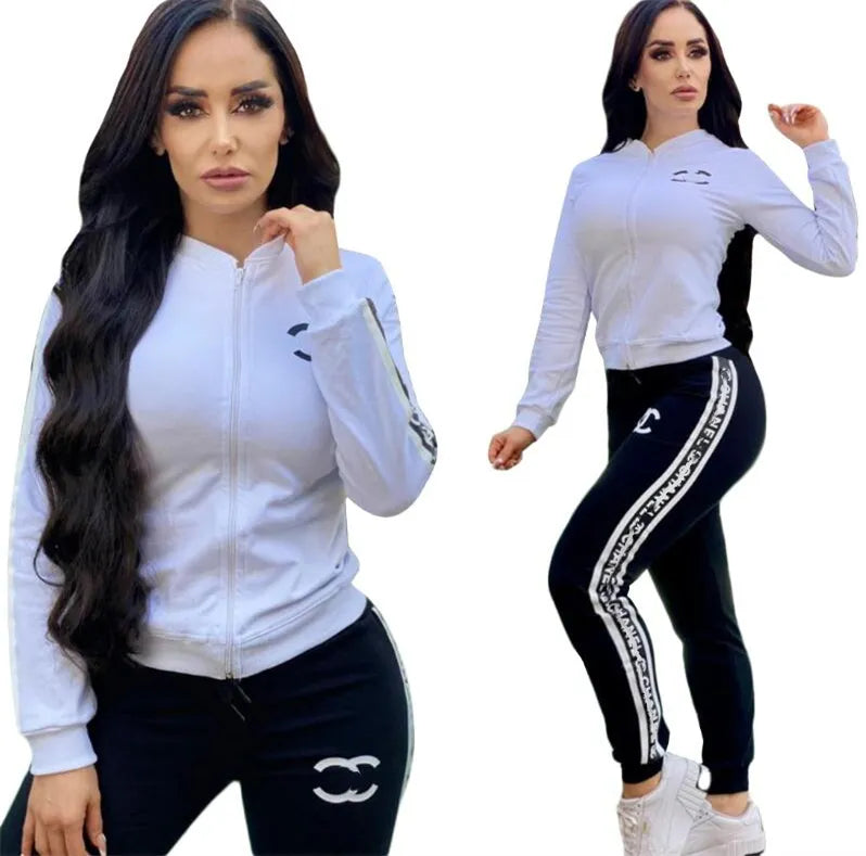 24SS spring NEW Women's Tracksuits Luxury brand fashion Casual sports designer Tracksuits 2 Piece Set J2572