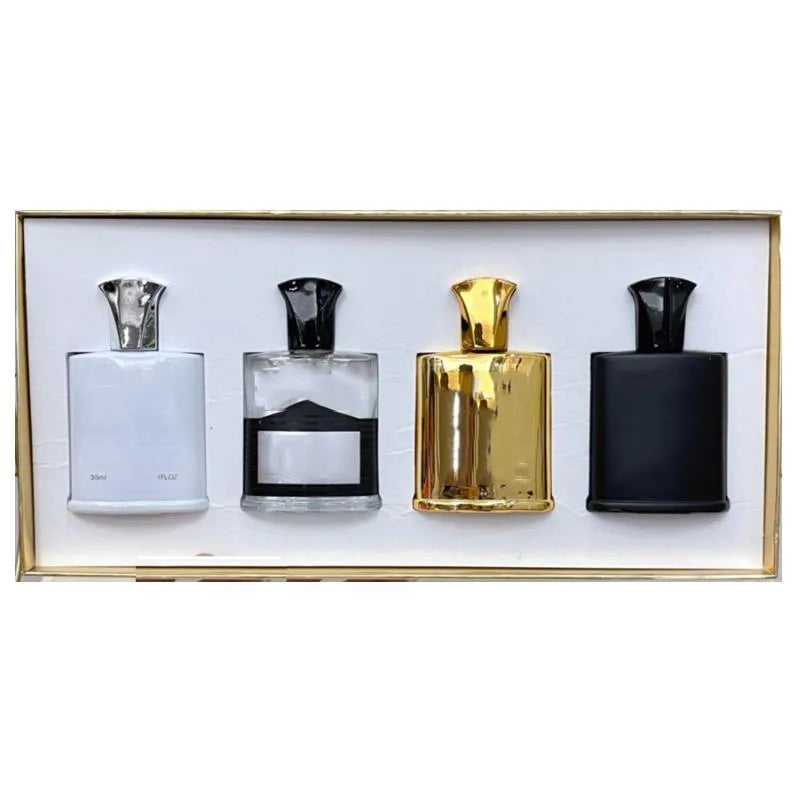 2024 High quality 4-piece perfume New Aroma Cologne Men and Women Women Fragrance 100ml Perfume 30Ml EDP Designer Quick Delivery