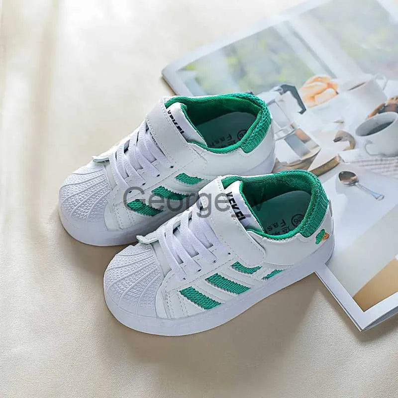 Athletic Outdoor Children Girls Boys Sneakers Running Antislip Soft Bottom Comfortable Kids Toddler Casual Flat Sports White Shoes J230704