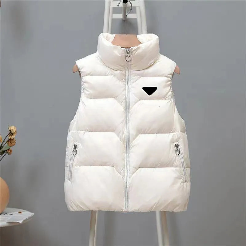 Womens Vests Puffy Jacket Sleeveless Woman Jackets Designer Coat Matte Slim Outwears Coats S-2XL