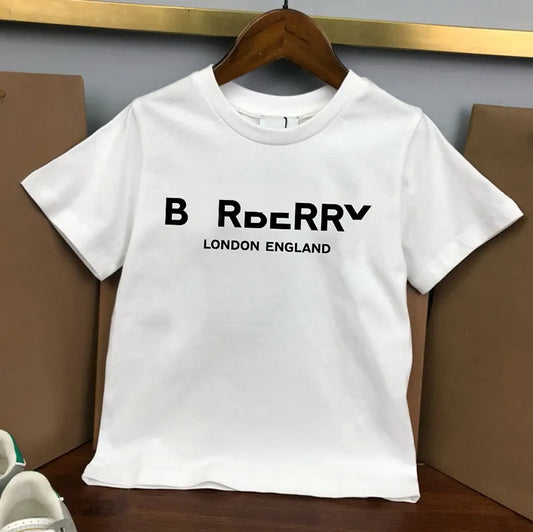 B Designer T-shirts for Kids Girl Boy Pure Cotton Shirts Children Luxury Summer Tees Baby Summer Outwears Clothes Children Short Sleeve Kalekids CXD240142-6