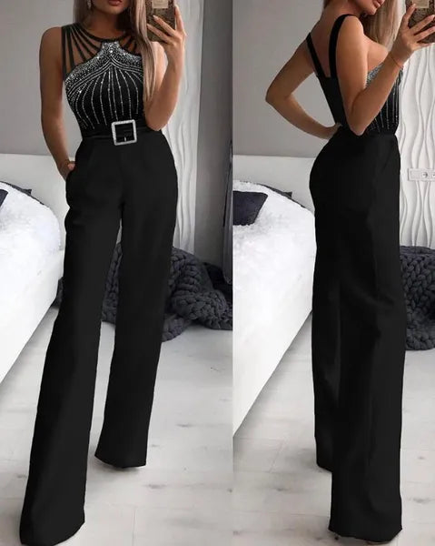 Women's Jumpsuits Rompers for Women Sexy Strapless Slim Office Lady Elegant Chic Sleeveless Black White Red Casual Romper Bodysuit 230324