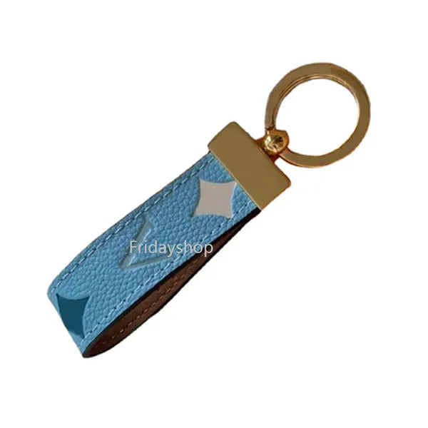 Fashion Designer keychain men and women bags hanging buckle Keychains car handmade leather pendant key chain Accessories