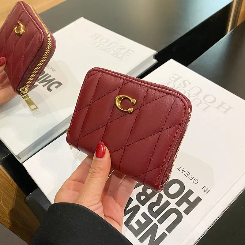 Women's Zippered Wallet With Card Slot Inside Luxury Brand Versatile Fashion Handbag For Women