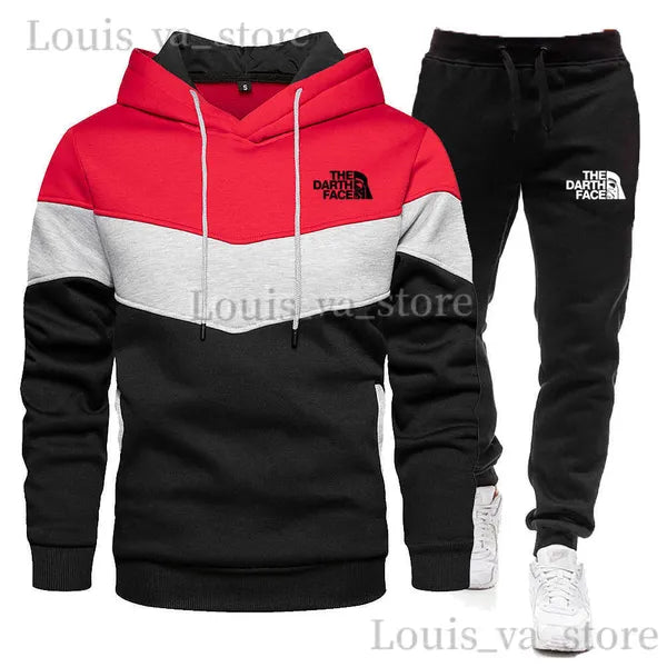 2023 New Men Hoodies Sweatshirt+Sweatpants Suit Autumn Winter Brand Sportswear Sets Tracksuit Men's Pullover Jacket Set T230821