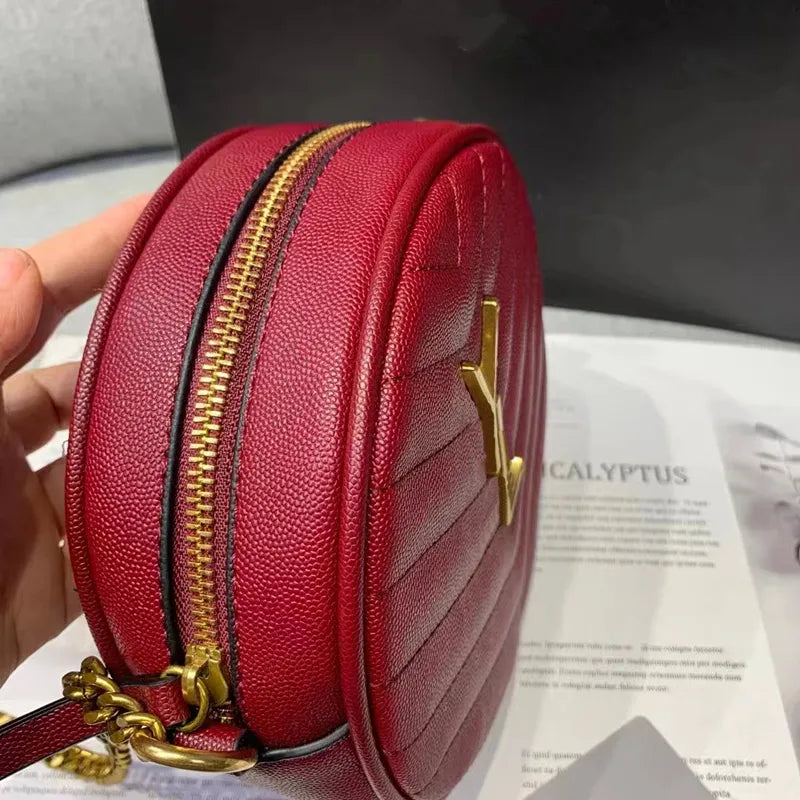 Fashion Round Bag For Women travel Luxury Handbags Women Bags Designer Chain Purse socialite Fashion Shoulder Bag and Crossbody Bags