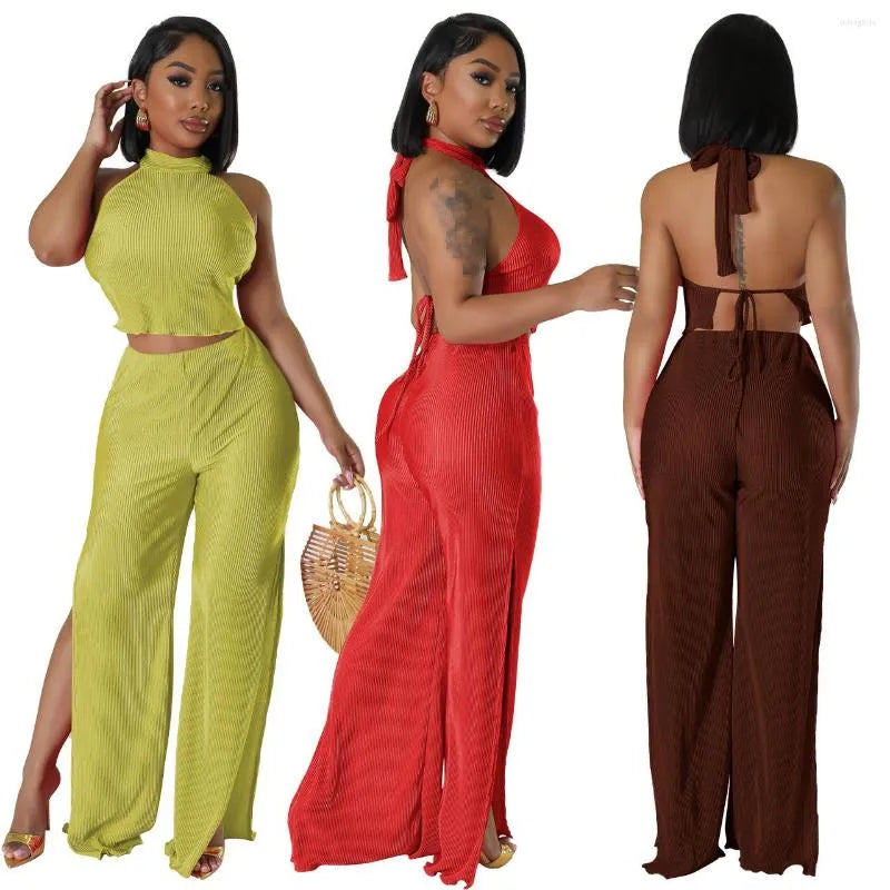 Women's Two Piece Pants Sets Women Summer 2 Outfit Set Woman 2023 Outfits For In Matching