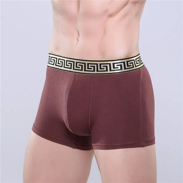 4pcs/lot high quality 11 colors sexy cotton men boxers breathable mens underwear branded boxers logo underwear male boxer