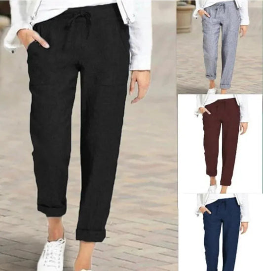 Women's Pants & Capris Fashion Streetwear Cute Candy Pencil Pant Women Lace Up Slim High Waist Straight Female Casual Office Work Trouser 20