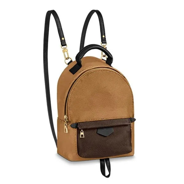 New High Quality Arrival PU Leather Backpack Bag Louise Womens Viuton Backpacks PALM Designer Backpacks vutton Bags Fashion Casual SPRINGS Small Back pack Style