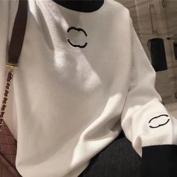 Womens Luxury brands Designers Sweater Letters Pullover Men S Hoodie Long Sleeve Sweatshirt Embroidery Knitwear Winter Clothes 2023 CC KQQI