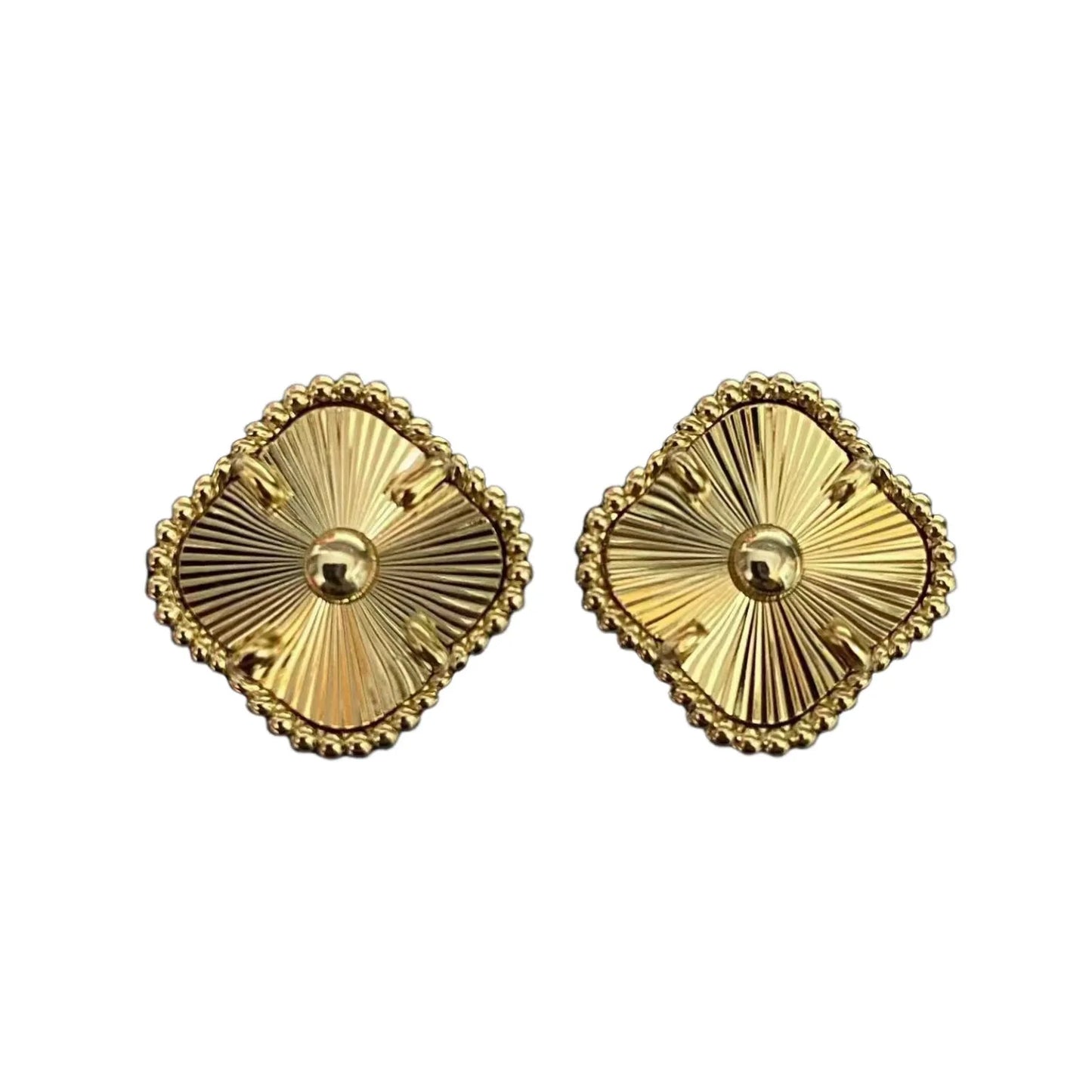 Designer earrings Four-leaf clover earrings for women senior classic small fragrant wind earrings new clover earrings 18k gold Plated Agate for Women