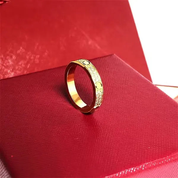 3mm 4mm 5mm 6mm titanium steel silver love ring men and women rose gold jewelry for lovers couple rings gift With drill wite box