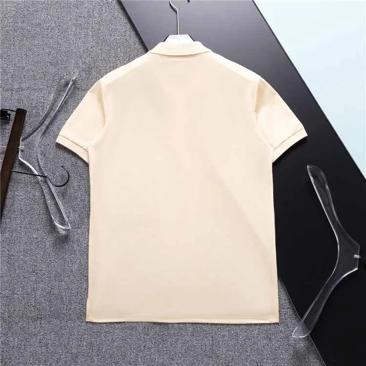 2023 New Hot Mens Brand Clothes Luxury Designer Polo Shirts Men's Casual Polo Fashion Snake Bee Print Embroidery T Shirt High Street Mens Polos