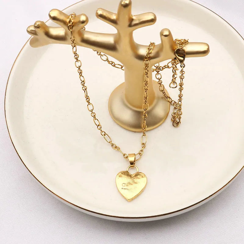 Luxury 18K Gold Plated Necklaces Jewlery Designer For Women Fashional Pendant Necklace Wedding Party Gift