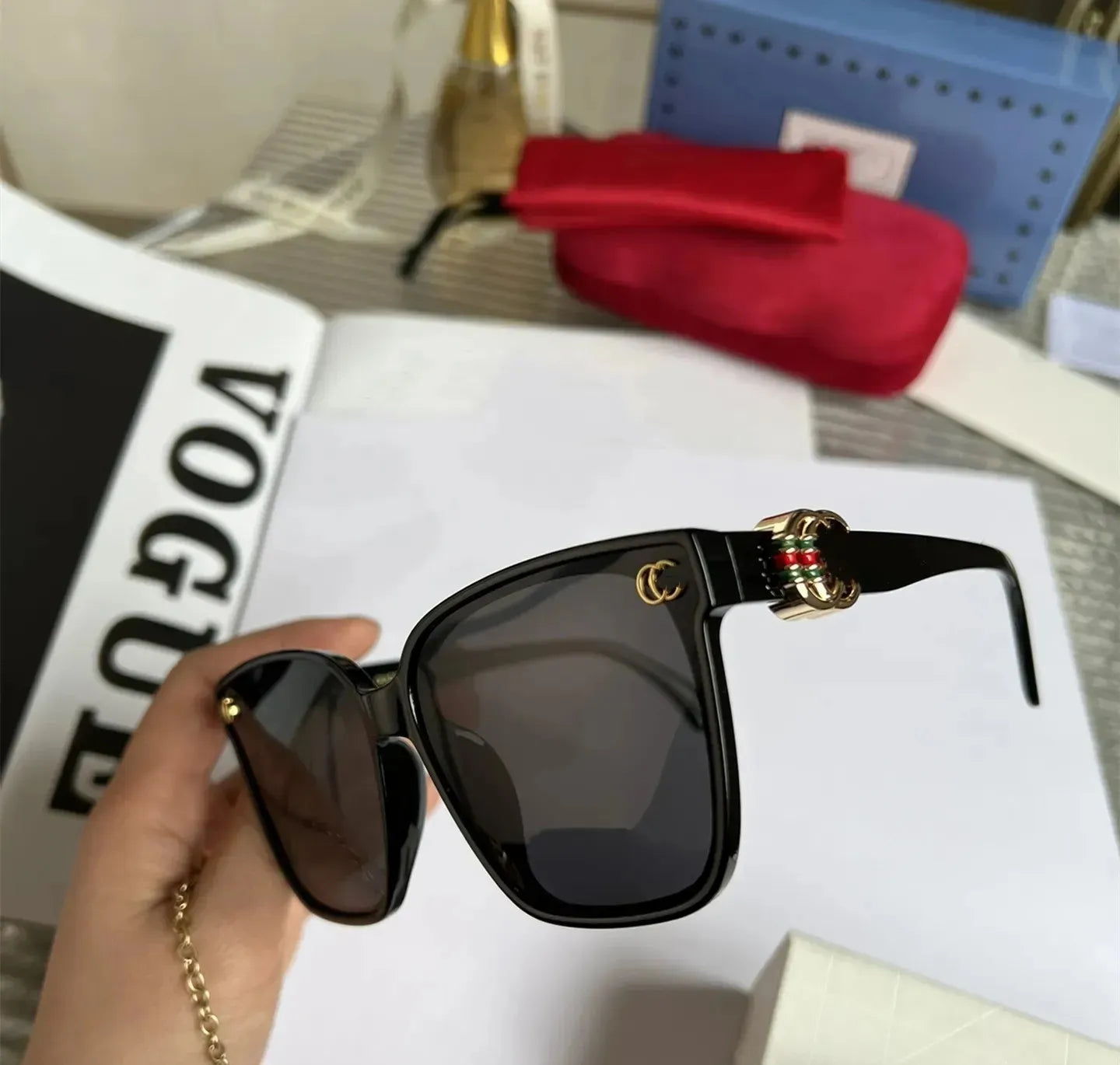 2023 HOT new Luxury Designer Brand square Sunglasses Designer Sunglass High Quality eyeglass Women Men Glasses Womens Sun glass UV400 lens Unisex With box 3621