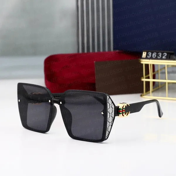 2023 HOT new Luxury Designer Brand square Sunglasses Designer Sunglass High Quality eyeglass Women Men Glasses Womens Sun glass UV400 lens Unisex With box 3621