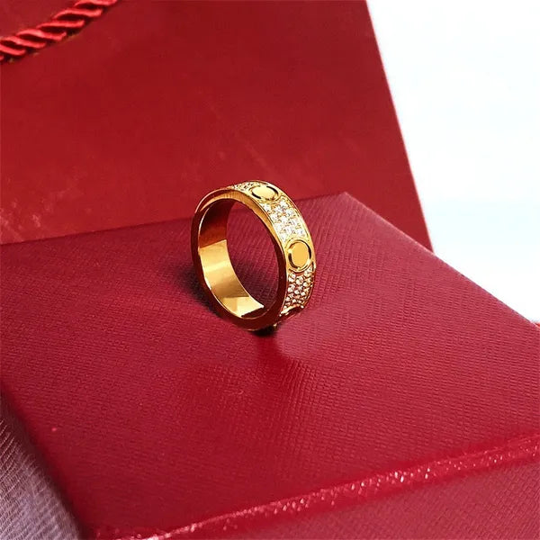 3mm 4mm 5mm 6mm titanium steel silver love ring men and women rose gold jewelry for lovers couple rings gift With drill wite box