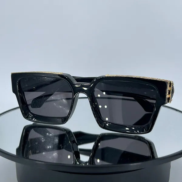 MILLIONAIRE Sunglasses For Women Summer style 1165 1.1 unisex Shiny Gold Anti-Ultraviolet Retro Plate Plank full frame fashion Eyeglasses Random Box