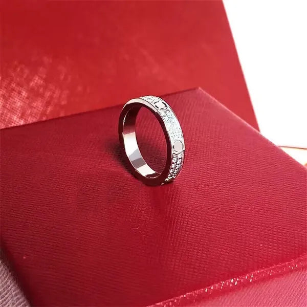 3mm 4mm 5mm 6mm titanium steel silver love ring men and women rose gold jewelry for lovers couple rings gift With drill wite box