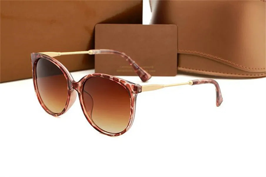 2022 Fashion Designer 1791 Sunglasses Mens Womens Sun Glasses Round Fashion Gold Frame UV400 Glass Lens Eyewear For Man Woman With Original Cases Boxs 7 Colors