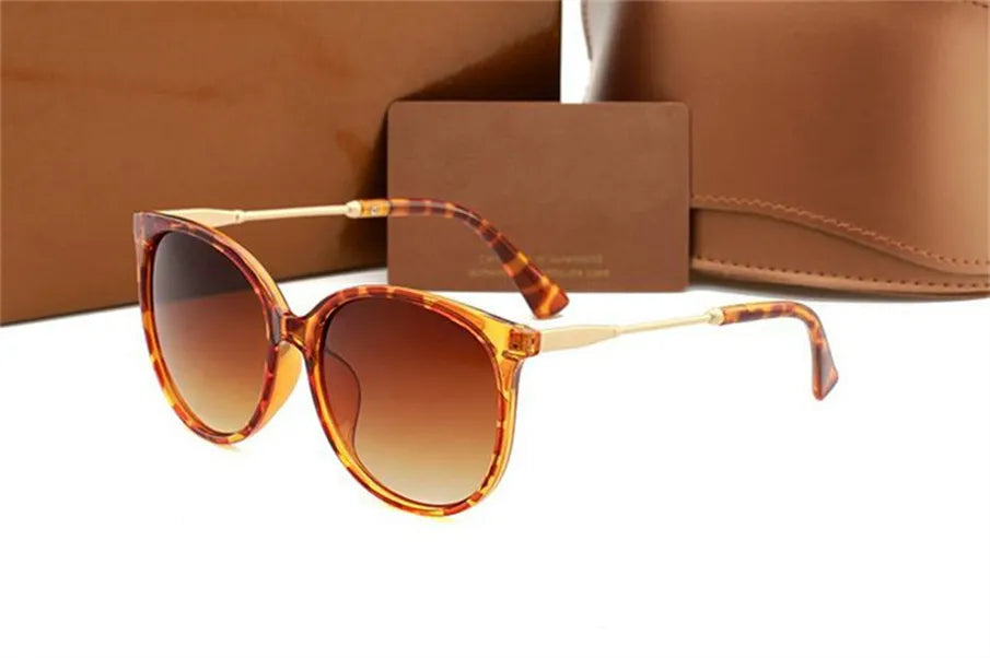 2022 Fashion Designer 1791 Sunglasses Mens Womens Sun Glasses Round Fashion Gold Frame UV400 Glass Lens Eyewear For Man Woman With Original Cases Boxs 7 Colors